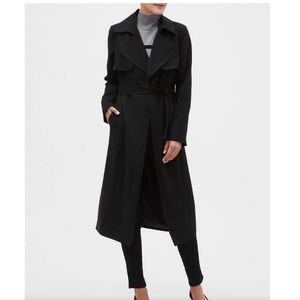 Banana Republic Long Soft Trench Coat Petite